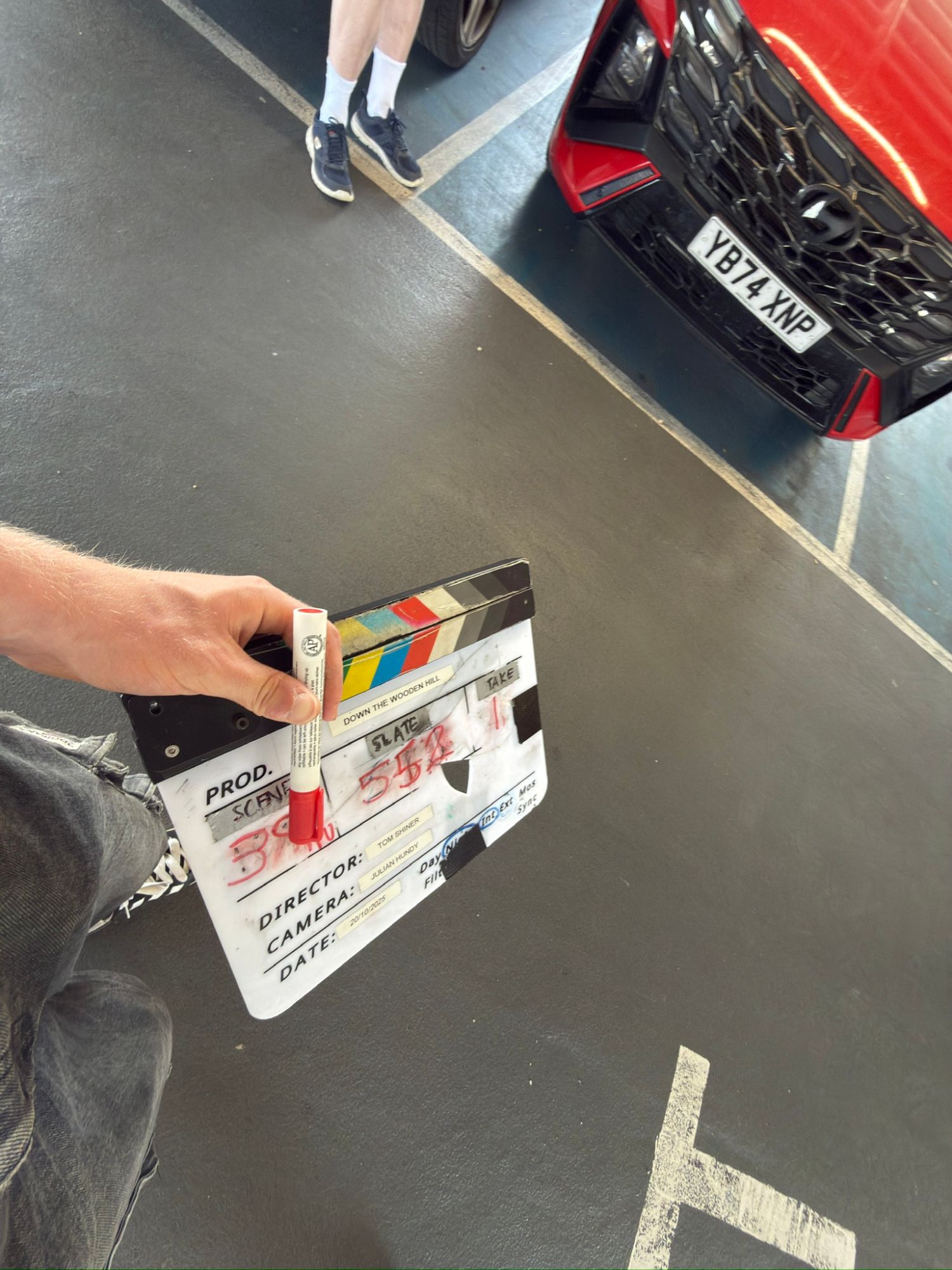Down the Wooden Hill BTS Photo
